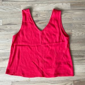 Silky Red V-neck Tank Top - Nordstrom